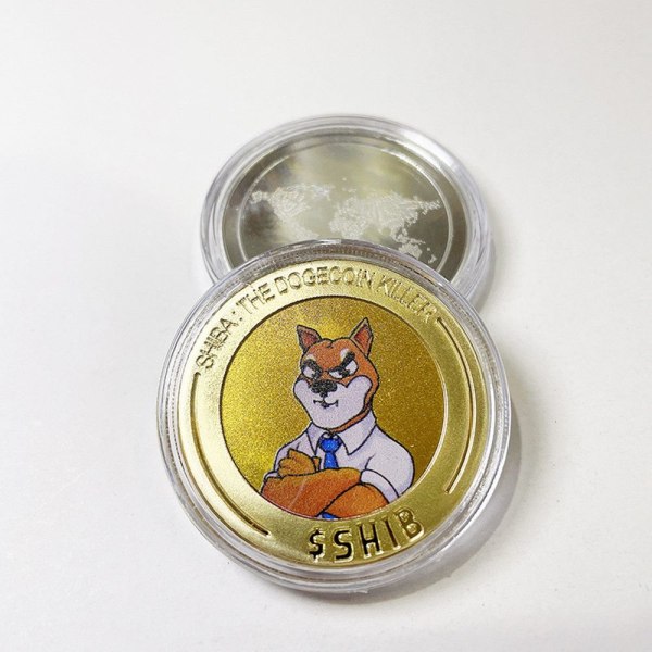 SHIB Coins Doge Coins KULTA&VALKOINEN gold&white