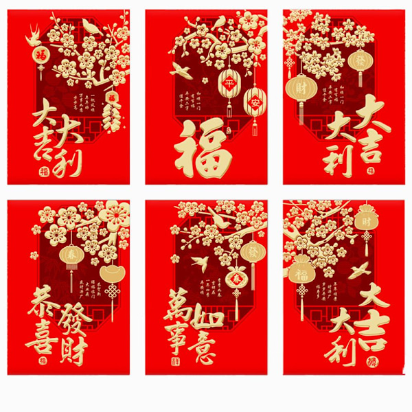 Punaiset kirjekuoret HongBao STYLE 4 STYLE 4 Style 4