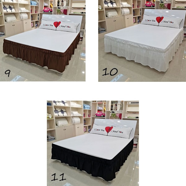 Elastinen Bed Ruffles Bed Hame XXL6 6 XXL6
