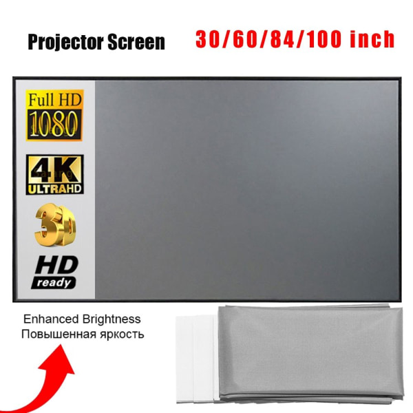 Anti-lys skjermer Projektor Klut Projektorer Skjerm 120 TOMMES 120 inch