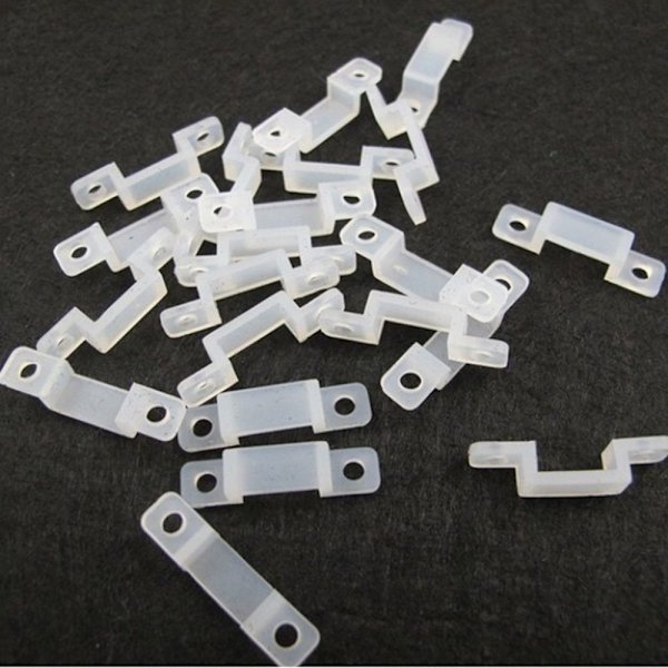 10/50 kpl Fixer Silicon Clip LED-nauhavalolampputeippi 10 kpl 10 PCS