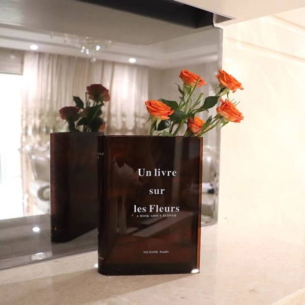Nya Clear Book Vase Bokvaser BLÅ Blue