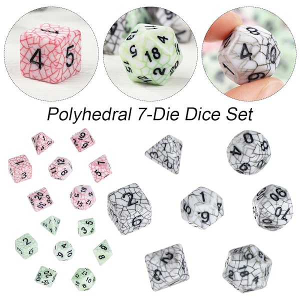 Set / set tärningsuppsättning speltillbehör 3 3 3