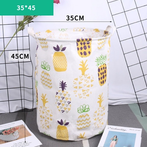 Anti-støv Big Storage Barrel Hamper Skitne klær Leker Folding 3