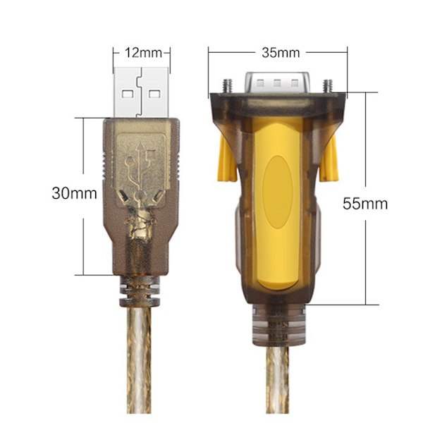 USB til RS232 computerkabler seriel portlinje 1.5M