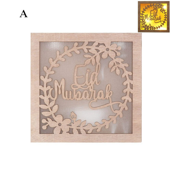 LED-lampor Eid Mubarak A A A