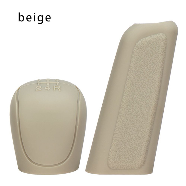 2stk Håndbremsegrebsdæksel Sæt Gear Håndknop ærmer BEIGE beige