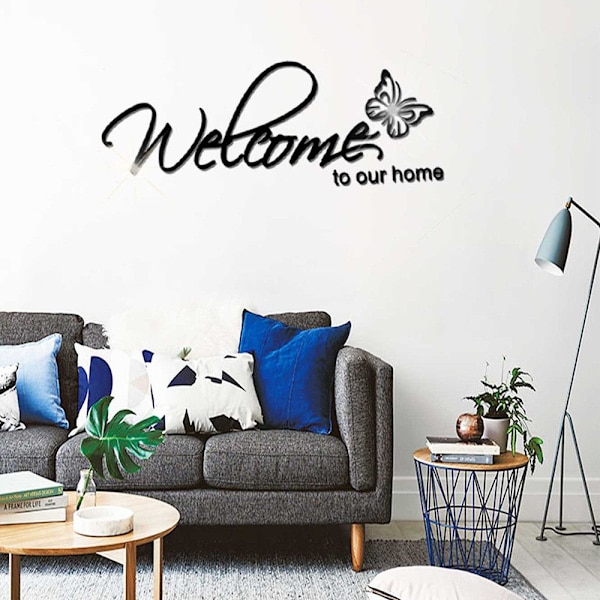 Wall Stickers 3D Mirror Stickers SORT Black