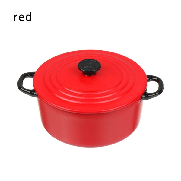Minisuppegryde Model Dukkehus RØD red