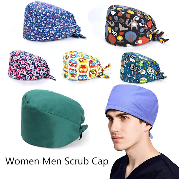 Scrub Cap Print Caps 10 10
