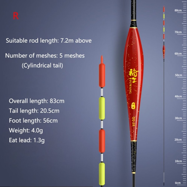 Fiskeflottor Blyfri Vertical Float QQ Q