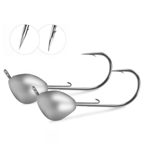 0,7/1,0/1,8/2,5/3,5/5g Blyhoved Krog Jigging Agn 1,0G 1,0G 1.0g