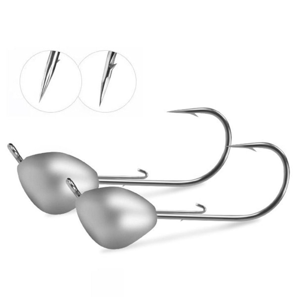 0,7/1,0/1,8/2,5/3,5/5g Blyhoved Krog Jigging Agn 1,8G 1,8G 1.8g