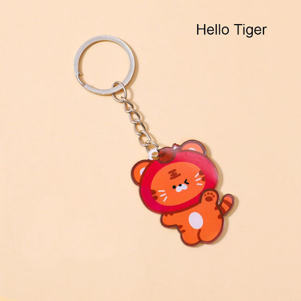 Tiger Nyckelring Väska Hänghänge HELLO TIGER HELLO TIGER Hello Tiger