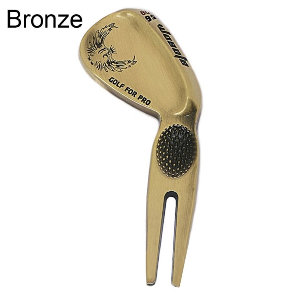 Golf Divot Pitch Repairer Tool BRONZE BRONZE Bronze