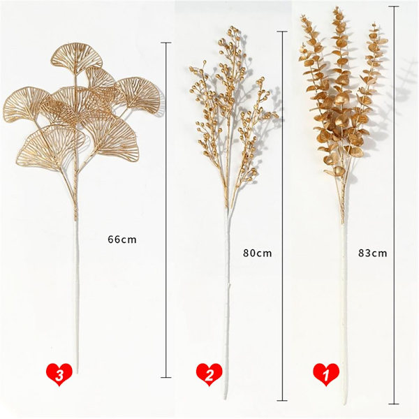 Kunstige planter, falsk blomst 2 2 2