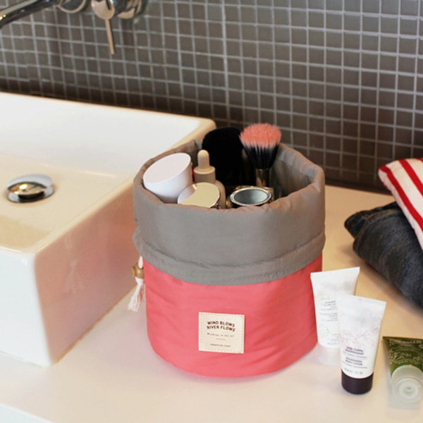 Rund kosmetiktaske Makeup-pose PINK pink