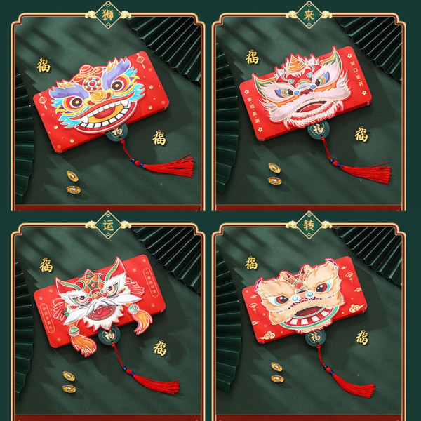 Punainen kirjekuori Hongbao 3 3 3