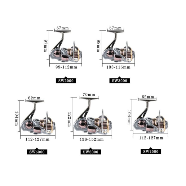 Spindehjul fiskehjul SW6000 SW6000 SW6000