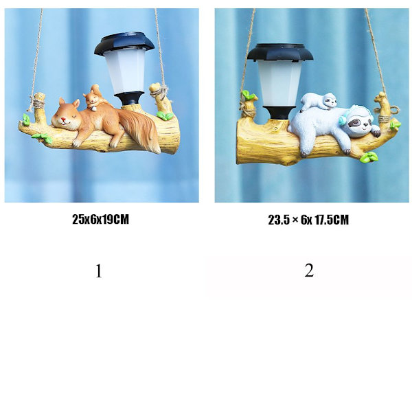 Squirrel Sloth Hanging Light Animal Statue 2 2 2