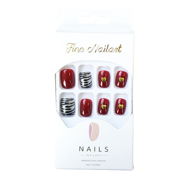 24st False Nails Short Square French Z-197