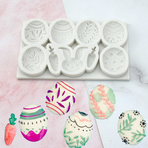 Fondantform påskeegg silikonform A A A