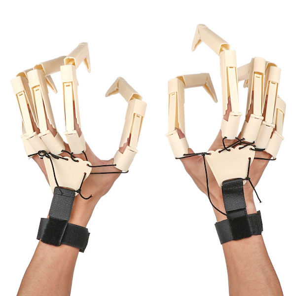 Artikulerede fingre Halloween fingerhandsker SORT VENSTRE HÅND Black Left Hand