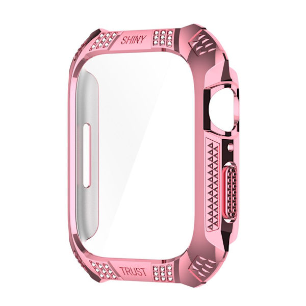 Etui Cover PC Hærdet glas PINK 45MM 45MM pink 45MM-45MM