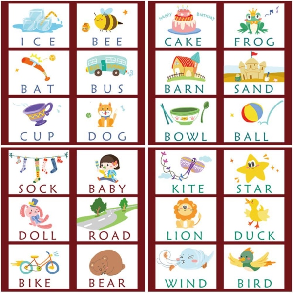 Word Spelling Blocks Jigsaw Board opetuslelu