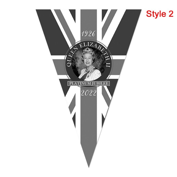 Queen String Flag Triangle Flag STYLE 2 STYLE 2 Style 2