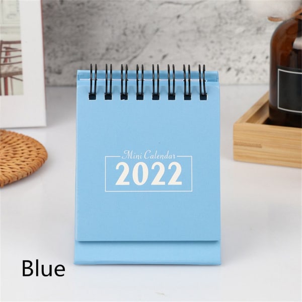 Skrivebordskalender Minikalender BLÅ blue