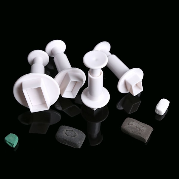 4 kpl geometria mold, suorakulmio mould
