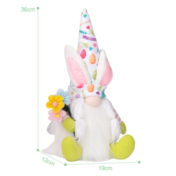 Påskprydnader Bunny Gnome ROSA pink