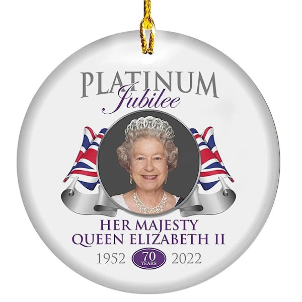 Drottning Elizabeth II Ornament Juldekoration C C