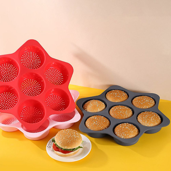 7 Cavity Hamburger Bull form pink