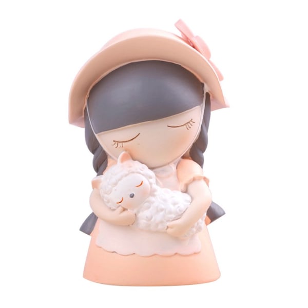 Pastoral Girl Ornaments Resin A A