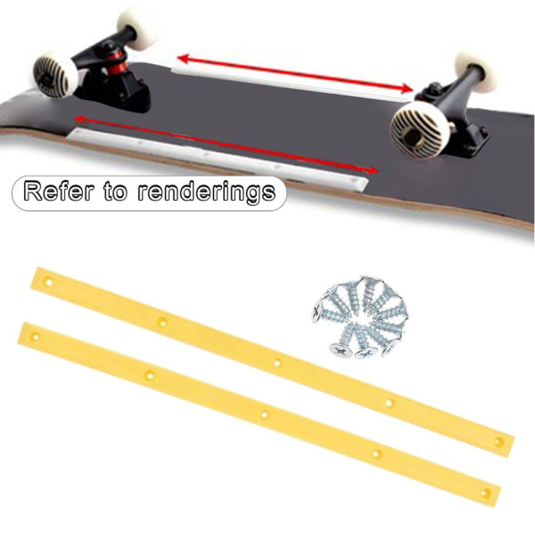 Skateboard Rails Edge Protect Strip GUL Yellow
