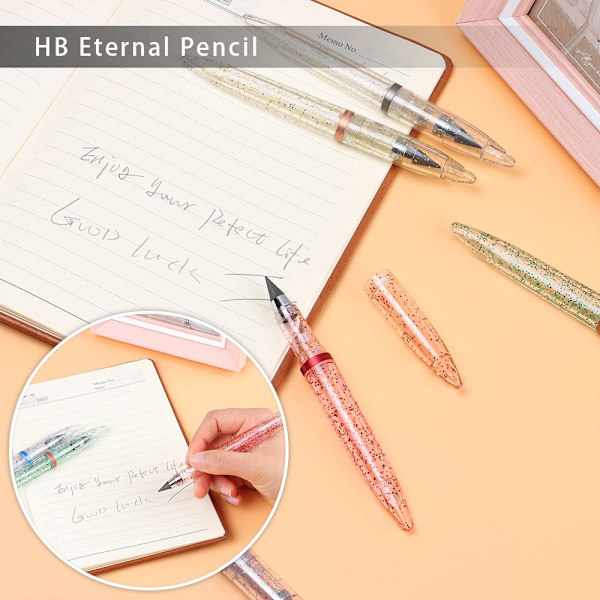 HB Eternal Pencil Inkless Pen RØD red