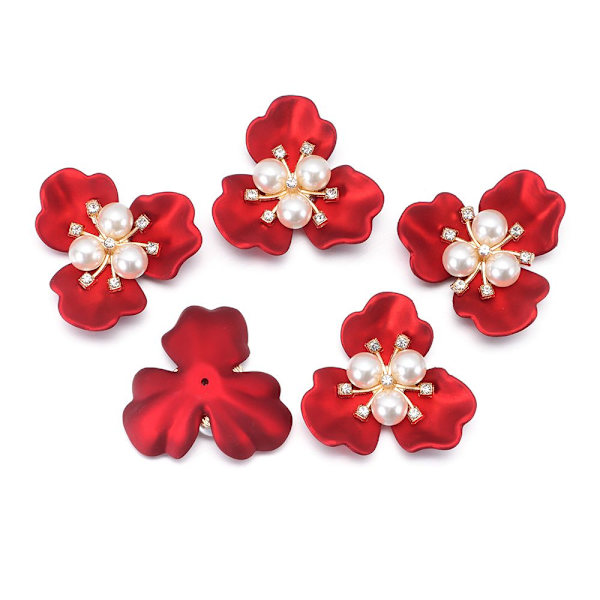 5PCS pärlknapp Rhinestone -knappar 1 1