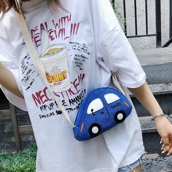Cartoon Car Bag Crossbody Bag RÖD red