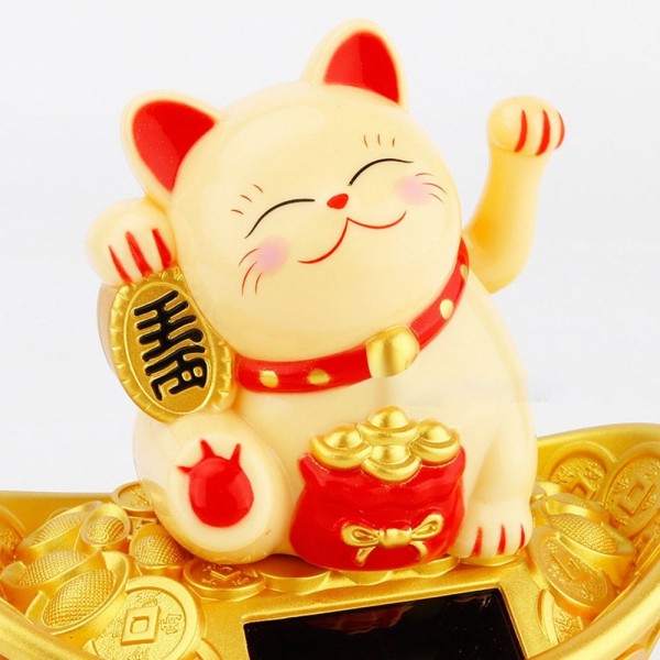 Lucky Cat Form skakar händer Lucky Cat SVART Black