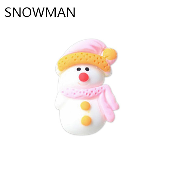 30 STK Julepynt Flat Back Cabochon SNOWMAN SNOWMAN snowman