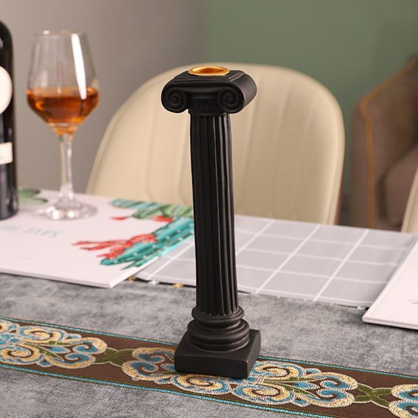Ljusstake Roman Column Ljusstake SVART black