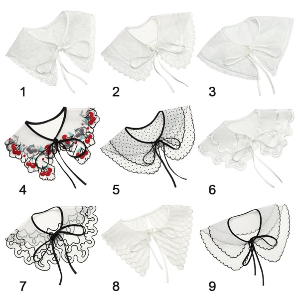 Lace Fake Collar Avtagbar False Collar 8 8