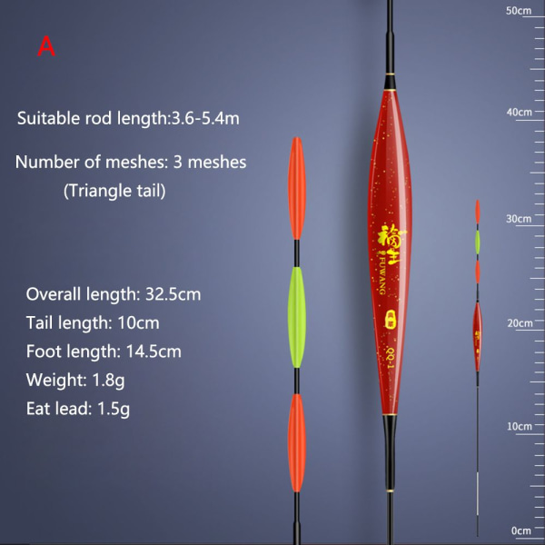 Fiskeflottor Blyfri Vertical Float QQ Q