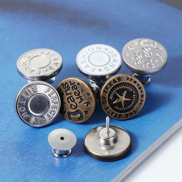 1/4 kpl säädettävät napit metalliset niittipainikkeet 2-4 kpl 2-4pcs