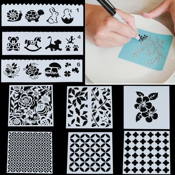 Fremstilling af stencil-scrapbogskort 1 1