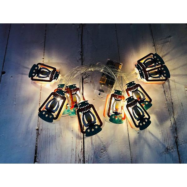 1,65 m 10LED LED String Light Ramadan Lantern STIL 3 STIL 3 Style 3
