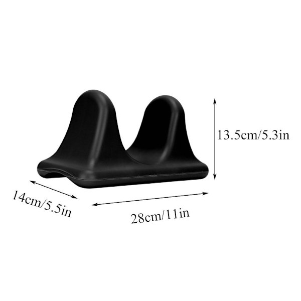 Psoas Muscle Massager Hierontatyökalu MUSTA black