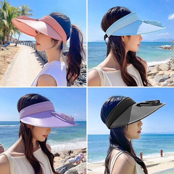 Fläkt Solhatt Cap BLÅ Blue
